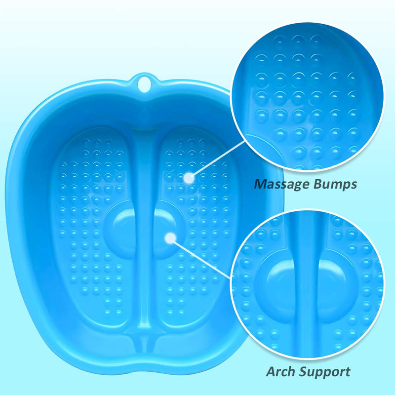 MitButy Large Foot Bath Spa Bowl for Home Use - Sturdy Plastic Foot Soak Basin for Pedicure, Relax, Detox and Massage - Foot Tub Get Rid of Callus, Cuticles, Dead Skin - Fits All Size - BeesActive Australia