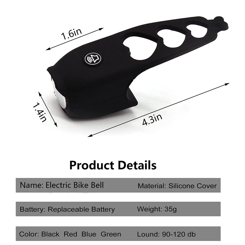 AaiLucky Super Bike Horn, 120dB Electric Bike Horn, Loud Bicycle Horns, Safety Cycling Bells, Water-Resistant6 Sound Modes for Adults Kids Bikes Warning Horns, Biking Accessories black - BeesActive Australia
