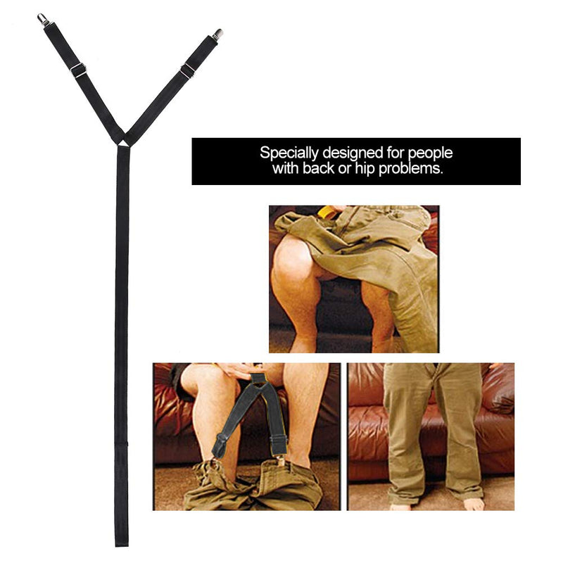 Pants Wearing Belt, No Bending Trousers Pulling Helper Trousers Dressing Puller for Disabled Elder Daily Living Dressing Aid - BeesActive Australia