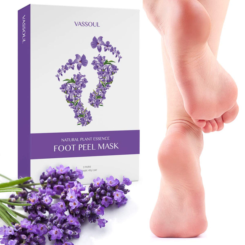 VASSOUL Foot Peel Mask, Feet Callus Remover & Dead Skin Remover, Moisturizing and Whitening Feet, Baby Your Feet Naturally (S1) - BeesActive Australia
