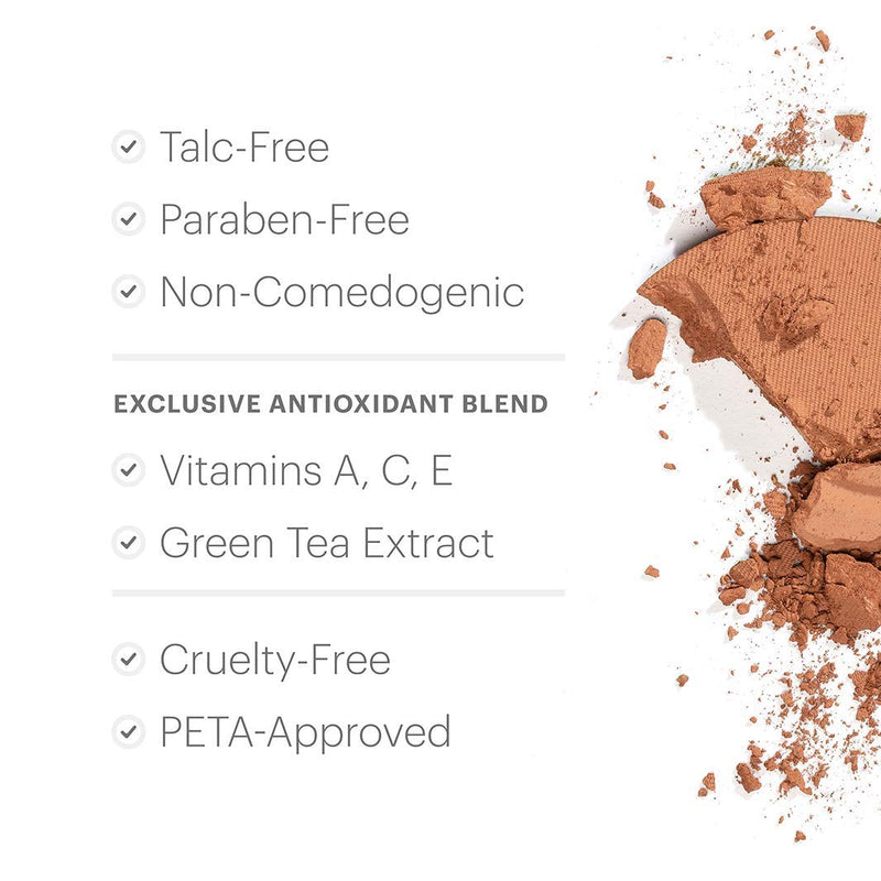 Glo Skin Beauty Pressed Base | Mineral Pressed Powder Foundation with Talc-Free & Paraben-Free Formula | Breathable & Buildable Coverage, Matte Finish Honey Medium - BeesActive Australia