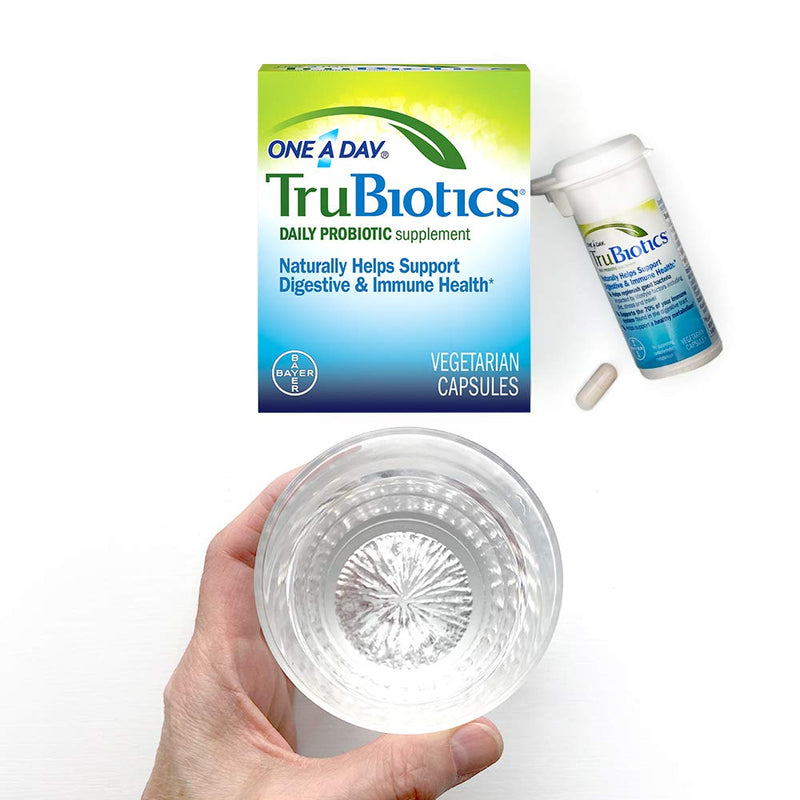 TruBiotics Daily Probiotic, 45 Capsules - Gluten Free, Soy Free Digestive + Immune Health Support Supplement for Men and Women - BeesActive Australia