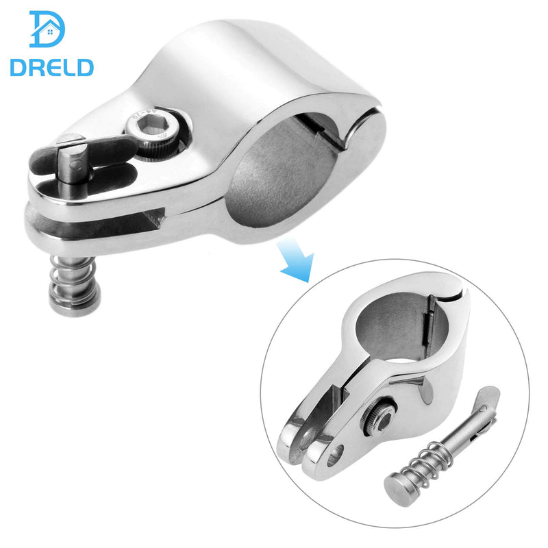[AUSTRALIA] - Dreld Boat Bimini Top Hinged Jaw Slide 1 inch 25mm Stainless Steel Marine Awning Hardware Fitting Yachts Rowing Boats Accessories 