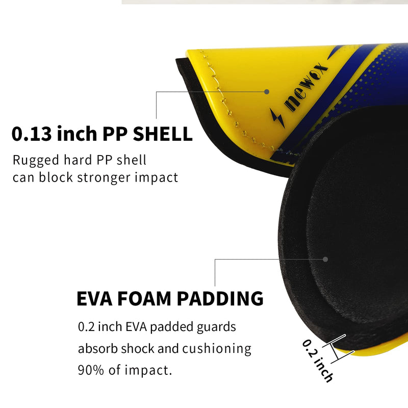 newox Soccer Shin Guards Youth - Protection Girls Shin Guards Soccer Youth - Soccer Sleevers Shin Pads - Soccer Shin Guards for Kids 3-16 Years Old Girls Boys Toddler Pink Yellow+Blue Medium - BeesActive Australia