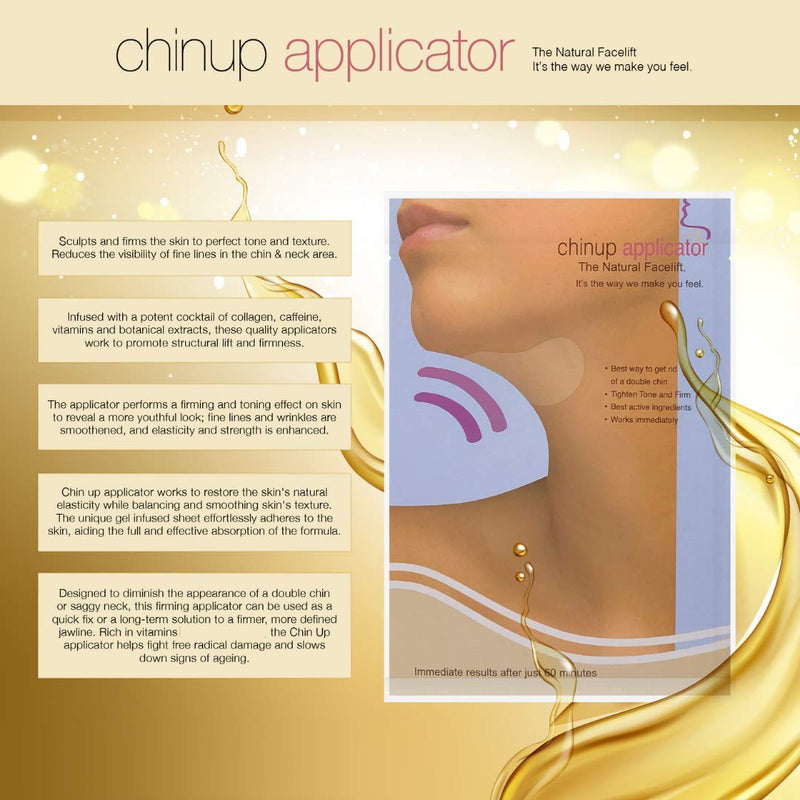 Ultimate Chin up Applicator Body chin up Wrap. It works for Double Chin reduction Chin & Neck Slim Shape and Firming (5 MASKS) 5 Count (Pack of 1) - BeesActive Australia