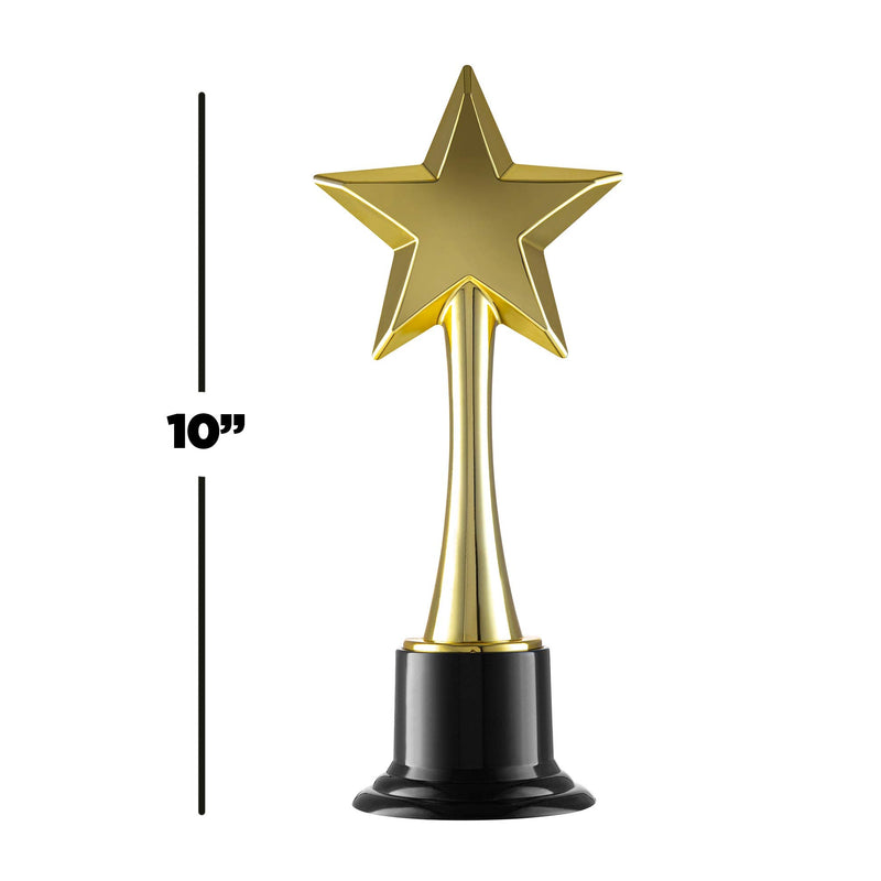 Prextex 10-Inch Gold Star Award Trophy for Trophy Awards and Party Celebrations, Award Ceremony and Appreciation Gift - BeesActive Australia