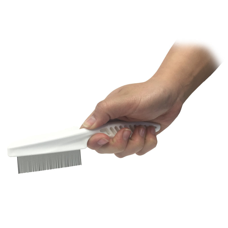 Medisure DURABLE EFFECTIVE LARGE HANDLE FLEA LICE FINE METAL TOOTH KIDS HAIR NIT COMB - BeesActive Australia