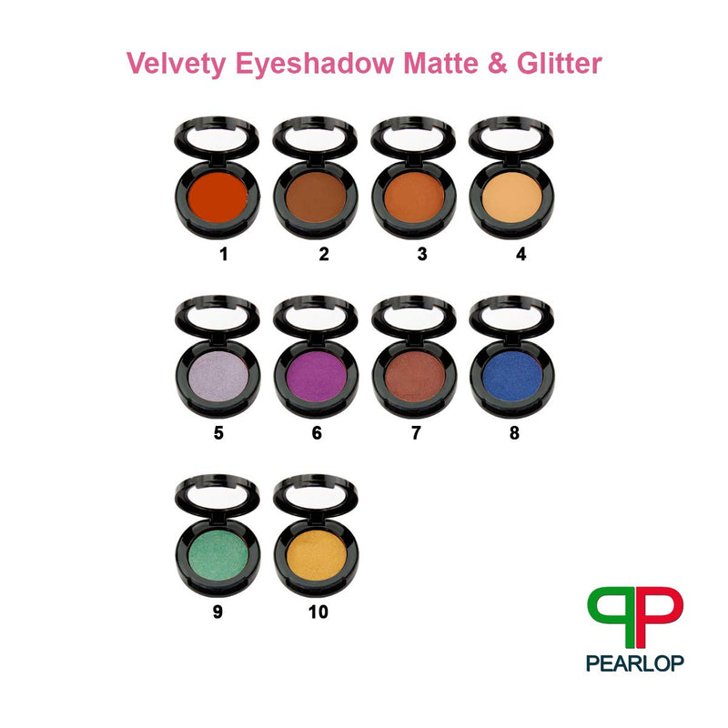 Natural, Glitter, matte, Multi Color, Ultra-Blendable, Rich Color with Velvety Texture Eyeshadow | Professional grade and quality with 10 Must Have Elegant Shades by Pearlop (02) 02 - BeesActive Australia