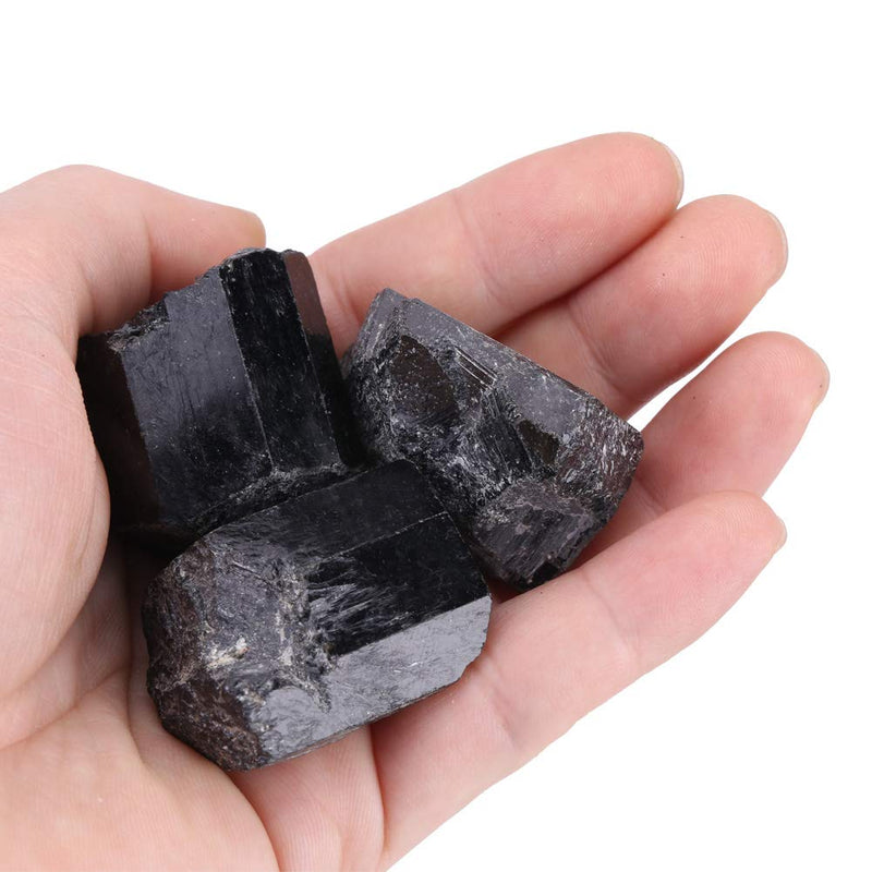 Raw Natural Black Tourmaline Crystals Stone Tourmaline Rough Rock Quartz Crystal Healing Stone - BeesActive Australia
