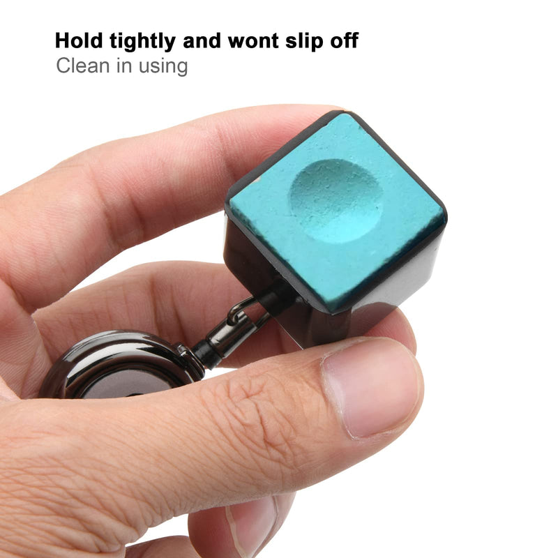 Cosmos Pool Chalk Holder Billiard Chalk Pocket Pool Cue Chalk Bag Belt Clip Retractable Key Ring Billiard Snooker Accessories - BeesActive Australia