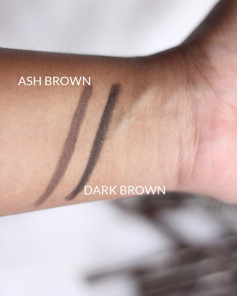 VASANTI Brow Powder Pencil Ash Brown - Dermatologist Approved Long Lasting Waterproof Brow Makeup Ashy Medium Brown - BeesActive Australia