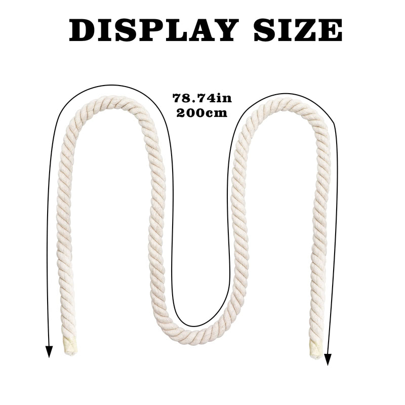 78.7 Inches Birds Cotton Climbing Rope Toy, Lengthen and Bold Bird Ladder Bridge, Bird Swing Rope Toys, Pet Bird Cage Accessories, Bird Rope Toy for Parakeets Cockatiels Macaw, African Grey Parrot - BeesActive Australia