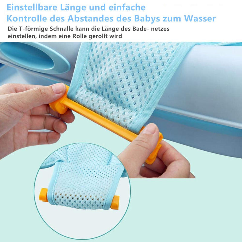 VOARGE Baby Bath Insert Seat, Newborn Shower Mesh for Bathtub, Adjustable Comfortable Bathtubs, for Newborn Baby and Toddler Baby Bath Accessories - BeesActive Australia