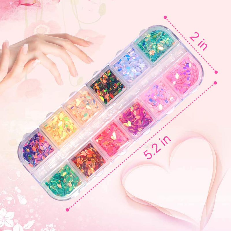 6400pcs Nail Art Rhinestones Nail Crystal Gems Nail Diamonds, Gold Silver Nail Art Studs Colorful Nail Sequins & Rhinestones for Nails Kit with Tweezers and Wax Pen for Nail Art Supplies Accessories - BeesActive Australia