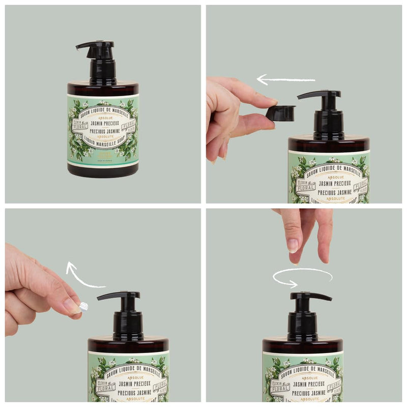 Panier des Sens - Marseille Liquid Hand Soap - Grape Hand Wash - Moisturizing Soap with Coconut Oil - Bathroom & Kitchen Refillable Soap - 97% Natural Ingredients Made in France - 16.9 Fl.oz - BeesActive Australia