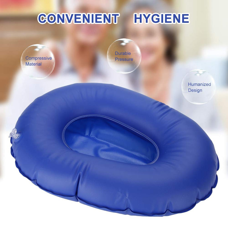 Sonew Professional Air Inflatable Potty Blue Seat Cushion Portative Chair Cushion Foldable Back Cushion - BeesActive Australia