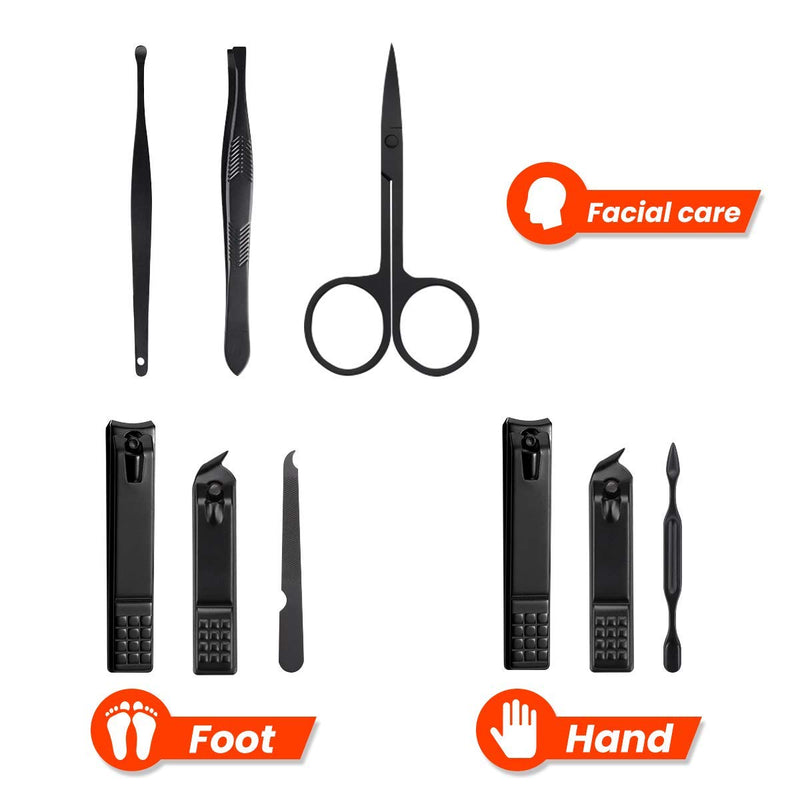 Manicure Pedicure Set Nail Clippers, MUIIGOOD 7 pcs Nail Care Kit Personal care Professional Travel Grooming Kit Tools Gift For Women Men Friends Parents Manicure - BeesActive Australia