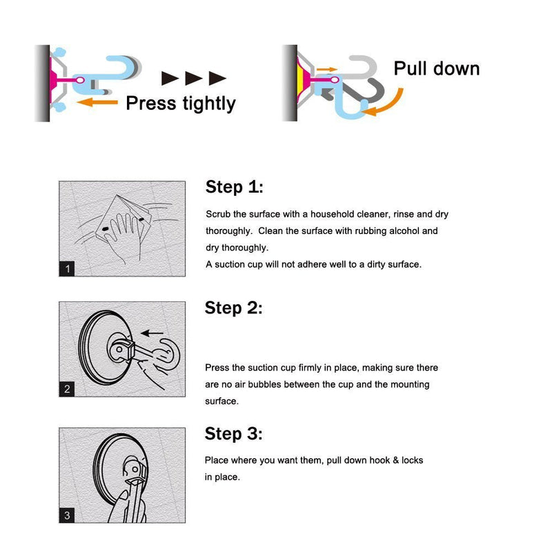 NL Home Suction Cup Hooks, 4-Pack Vacuum Wreath Hangers for Flat Smooth Wall Surface, Copper - BeesActive Australia