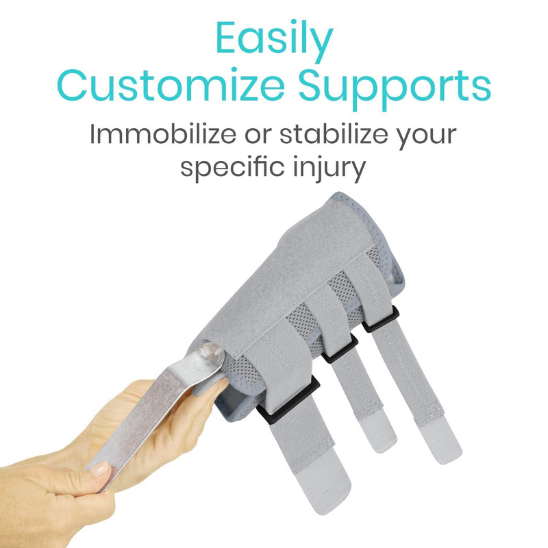 Vive Carpal Tunnel Wrist Brace (Left or Right) - Arm Compression Hand Support Splint - for Men, Women, Kids, Bowling, Tendonitis, Arthritis, Athletic Pain, Sports, Golf - Universal Adjustable Fit Gray - BeesActive Australia