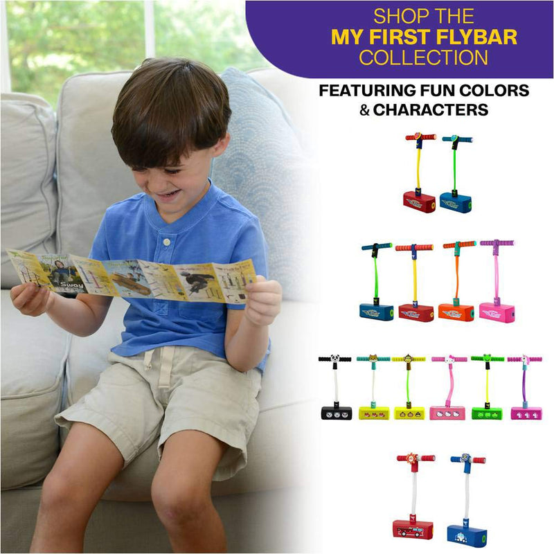 [AUSTRALIA] - Flybar My First Foam Pogo Jumper for Kids Fun and Safe Pogo Stick for Toddlers, Durable Foam and Bungee Jumper for Ages 3 and up, Supports up to 250lbs Red LED 