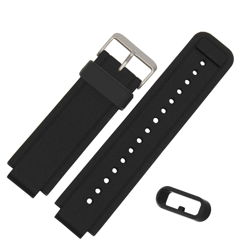 Band Keeper Compatible with Garmin Fenix 7s,Instinct 2s,Venu 2 Plus,Vivomove Sport Fastener Rings,Silicone Watch Band Connector Keeper for Fenix 7s Loop Holder (6PCS-Black) - BeesActive Australia