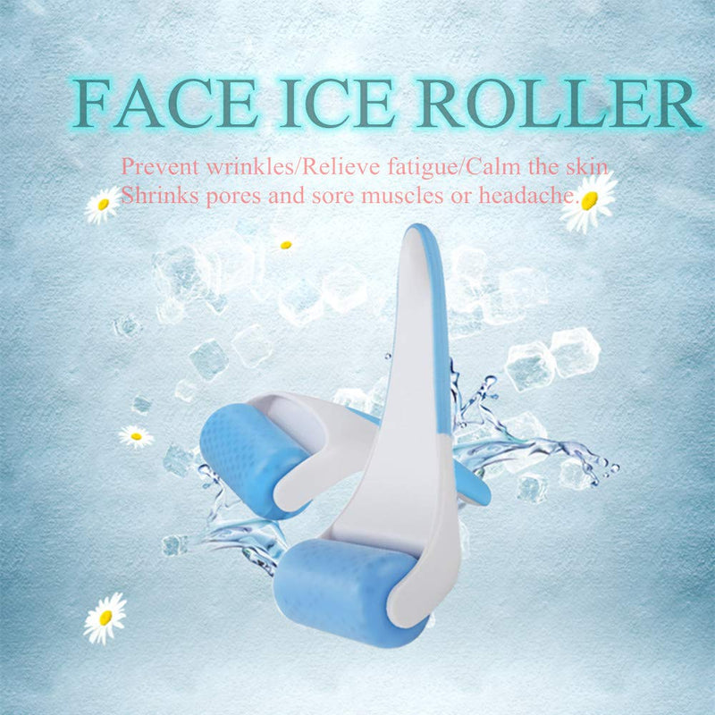Face Ice Roller Valentines Gifts for Women Facial Massage for Face and Eye Ice Cold Roller Tighten Pores Beauty Instrument (Blue) Blue - BeesActive Australia