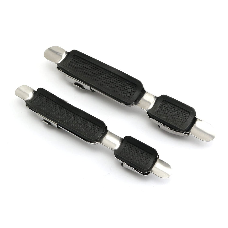 heyous Fishing Reel Seat 2pcs Stainless Steel Fishing Reel Seat Deck Wheel Rod Clip 2 Sizes Fishing Accessory Tool Spinner Tackle - BeesActive Australia