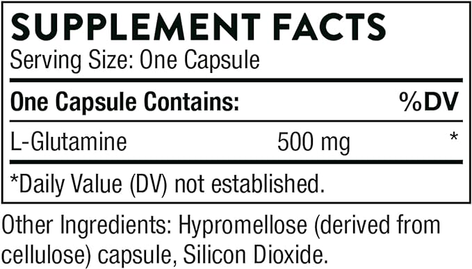 Thorne L Glutamine Amino Acid Supplement 90 Capsules - BeesActive Australia