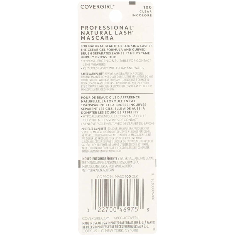 CoverGirl Professional Natural Lash Mascara, Clear [100] 0.34 oz (Pack of 2) - BeesActive Australia