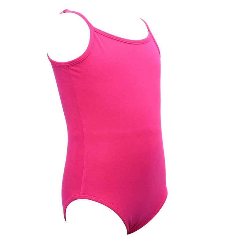 [AUSTRALIA] - Dancina Leotard Camisole Adjustable Strap Ballet Gymnastic Front Lined Ages 2-10 6 Hot Pink 