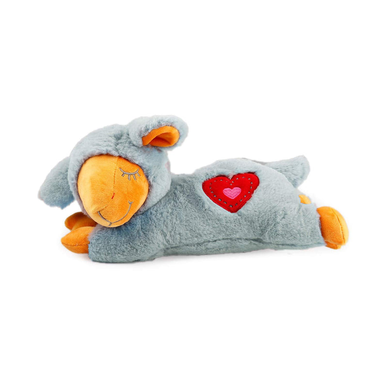 ALL FOR PAWS Heart Beat Dog Toy, Puppy Sleeping Buddy Cuddle Toy Dog Soothing Plush Toy, Puppy Stuffed Animal Toys Heart Beat Sheep Grey - BeesActive Australia