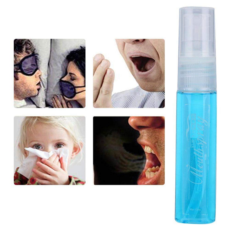 Breath Freshener Spray,12ML Advanced Dry Mouth Relief Oral Spray - Sugar Free, Eliminates Bad Breath(Blue) Blue - BeesActive Australia