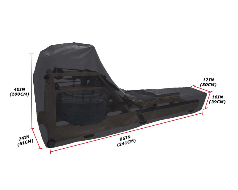 Rowing Machine Cover, Fitness Equipment Protective Cover and Oxford Waterproof Fabric are The Ideal Choice for Indoor and Outdoor use（Black） - BeesActive Australia