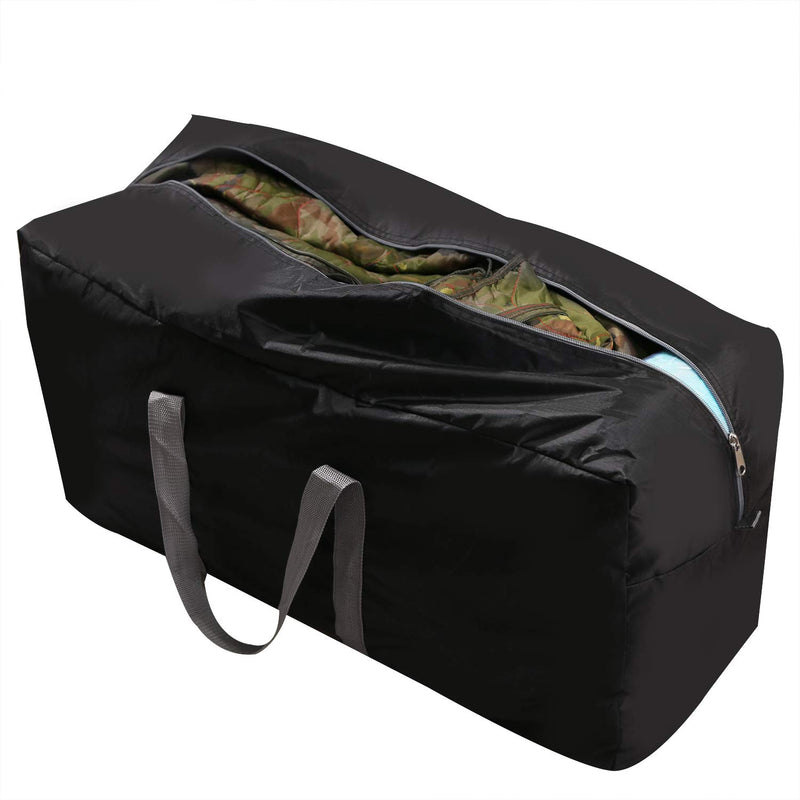 REDCAMP 100L Extra Large Duffle Bag, Water Repellency Lightweight Foldable Duffel Bag for Outdoor Camping, Black/Blue/Wine Red black,100L - BeesActive Australia