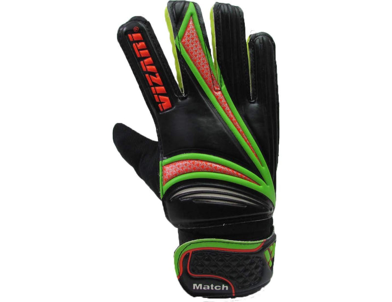 Vizari Junior Match Glove 5 Black/Orange/Green - BeesActive Australia