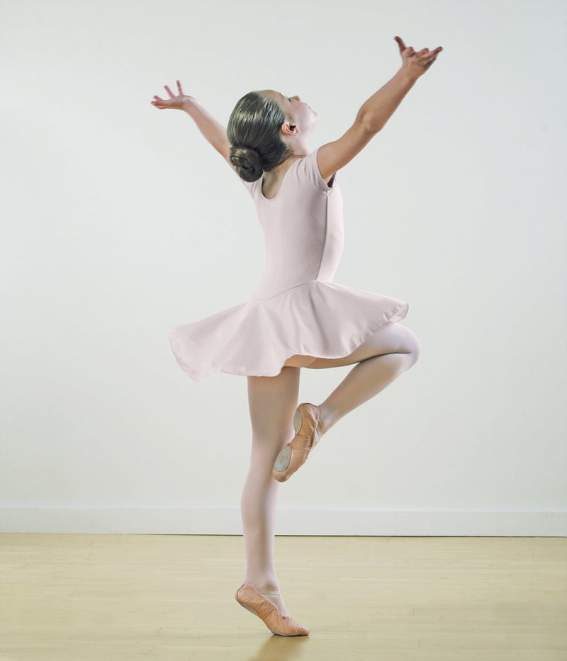 [AUSTRALIA] - Motionwear Cap-Sleeve Skirted Dance Leotard Pink Intermediate Child 