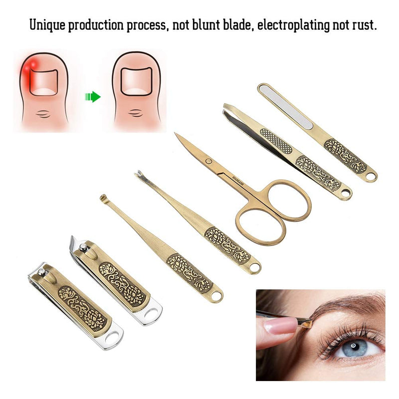 Nail Clipper Set, 7 in 1 Manicure and Pedicure Kit - 7 Pcs Stainless Steel Nail Cutter Sharp Nail Cutter, Professional Grooming Kit, Nail Tools, for Women & Men - BeesActive Australia