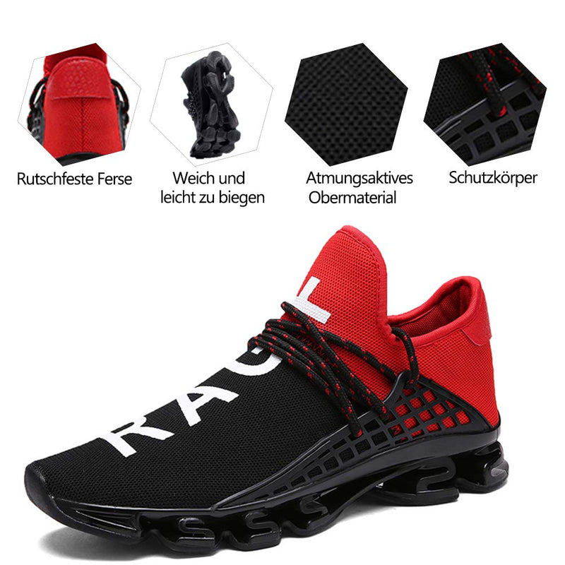 XIANV Women Road Running Shoes Men Sneakers Lightweight Athletic Tennis Sports Walking Breathable Shoes 8.5 Women/8 Men Red - BeesActive Australia