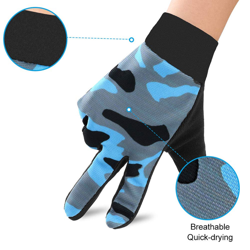 Accmor Kids Cycling Gloves, Kids Fishing Gloves, 4-10 Years Boys Girls Kids Sport Gloves, Breathable Non-Slip Full Finger Gloves for Child Cycling Climbing Riding Biking Outdoor Sports B-Blue Grey - BeesActive Australia