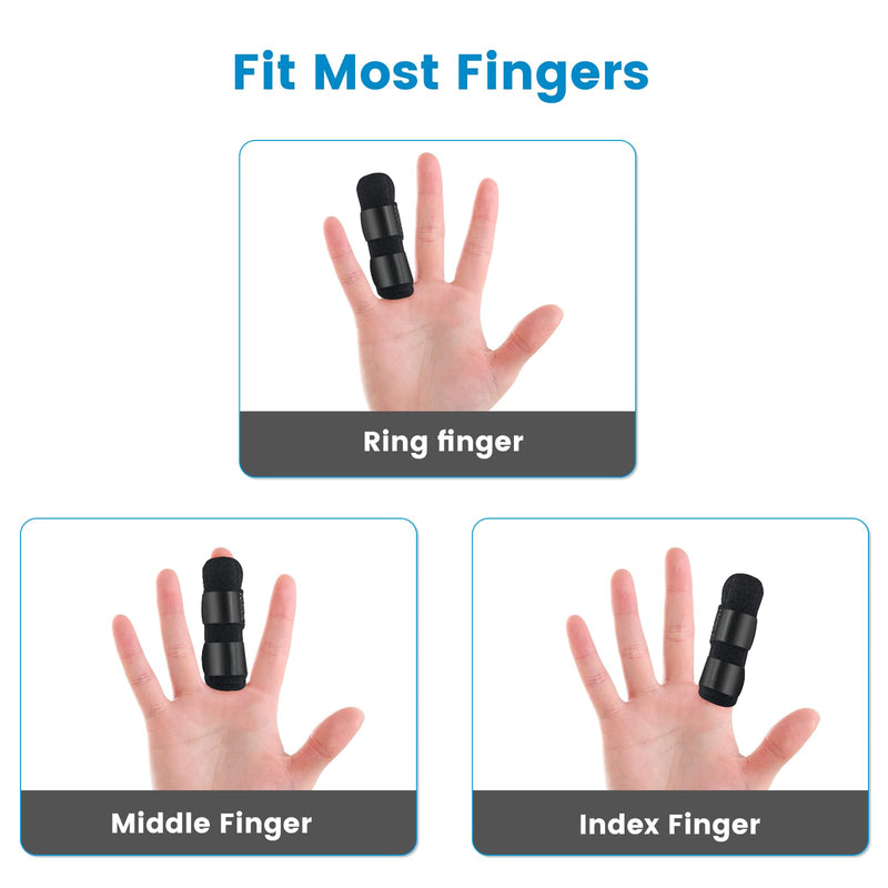 EDNYZAKRN 4Pcs Finger Splints, Finger Brace for Trigger Finger - Broken Finger - Arthritis - Straightening - Pain Relief, Finger Protectors Support for Index - Middle - Ring Finger - BeesActive Australia