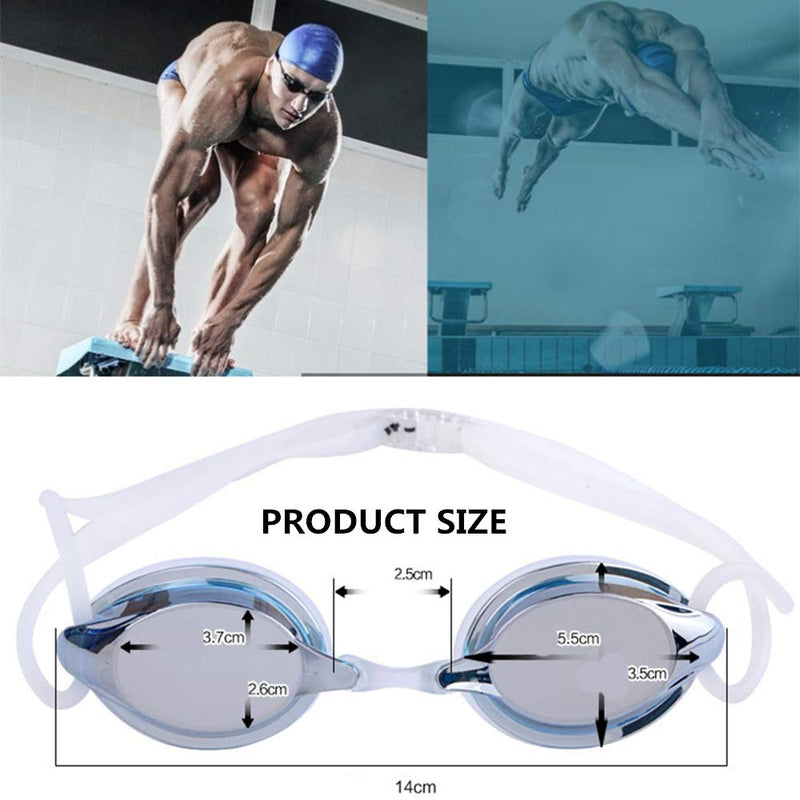[AUSTRALIA] - Swimming Goggles Professional Leakage Free Swimming Triathlon Goggles, Suitable for Adult Men and Women, Youth Anti-Fog uv Lenses, Soft Silicone Frames and Binding Swim Goggles black 