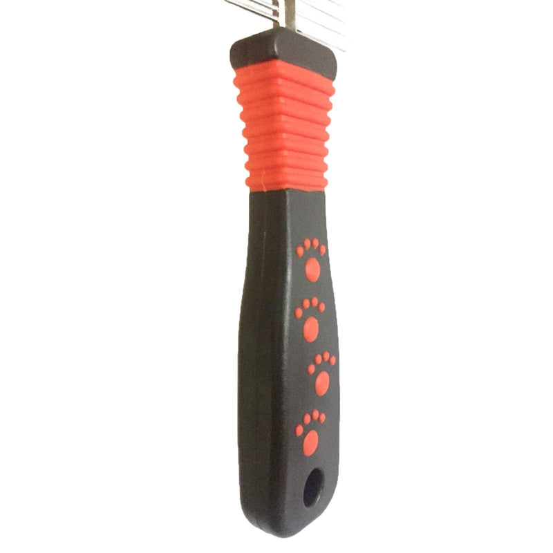 Metal Dog Combs for Grooming Shedding Dematting Stainless Wide Tooth for Long and Short Hair Deshedding Tools Greyhound Siberian Husky Gifts Hair Brush Small and Large Dogs Cats Undercoat Supplies - BeesActive Australia