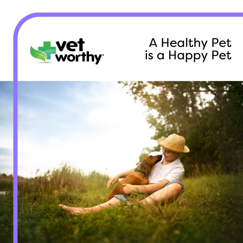 Vet Worthy Stop Stool Ingestion - Daily Supplement for Dogs to Prevent Stool Eating - Dog Supplement with Yucca Schidigera, Parsley Leaf, Chamomile, Thiamine - Liver Flavor, 60 Chewable Tablets - BeesActive Australia