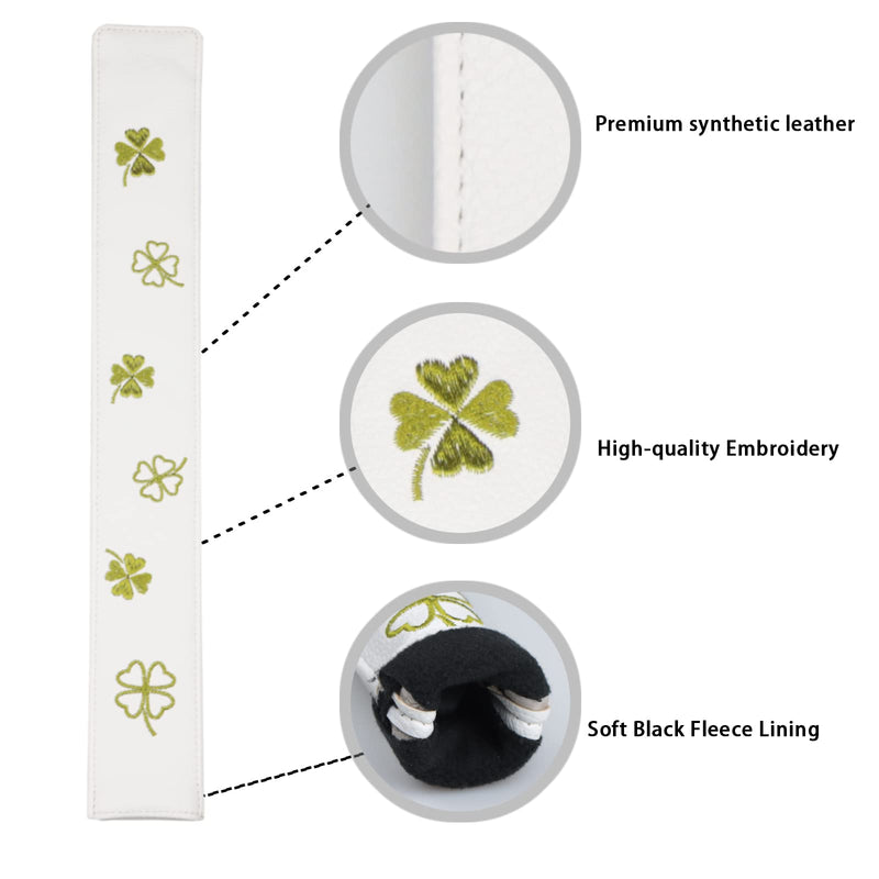 Golf Alignment Stick Cover Case Holder Hold at Least 3 Sticks Lucky Clover Pattern Design - BeesActive Australia