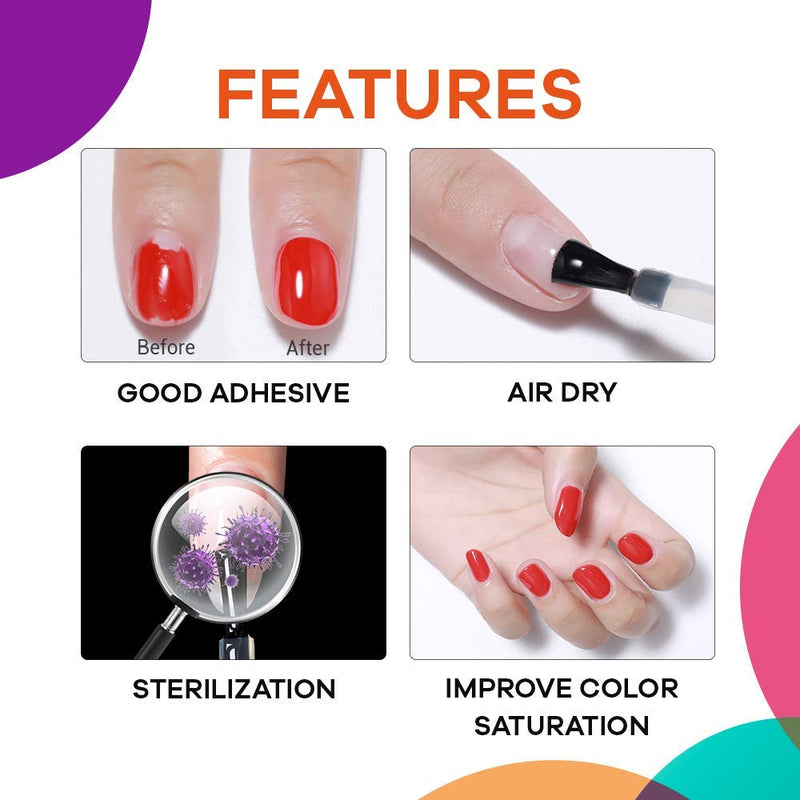 Nail Prep Dehydrator, Bonding Primer for Gel Polish Acrylic Powder, Nails Protein Bond Acid-Free Fast Air-Dry, Base Varnish Manicure Bonder Liquid 0.5oz Nail Prep Dehydrate - BeesActive Australia