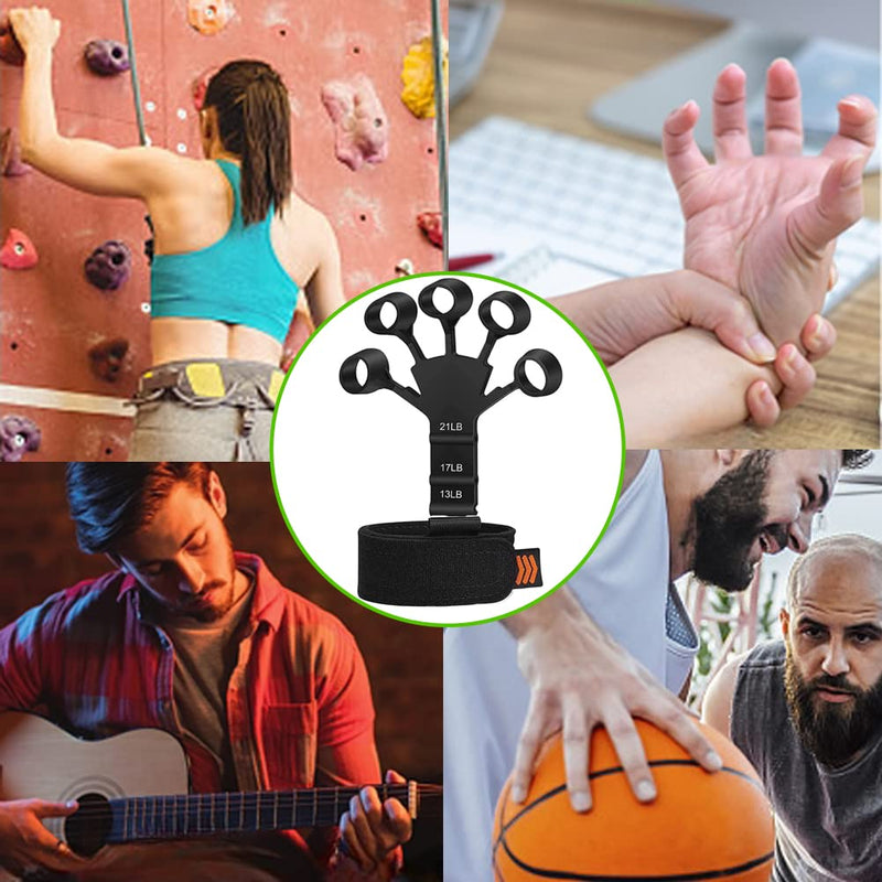 2 Pack Grip Strength Trainer - Hand Exercisers for Strength - Finger Exerciser Forearm Hand Strengthener Workout Equipment Tool - the Gripper Finger Grip - Grip Claw Vein Gripper Buddy - BeesActive Australia