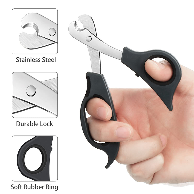 2 Pieces Pill Splitter Scissors Pill Scissors Cutter with Stainless Steel Blade and Ergonomic Handle for Accurate Dosage of Small Large Pills Tablets Vitamins Elderly Kids Pets Travelling Favors Black, Sky Blue - BeesActive Australia