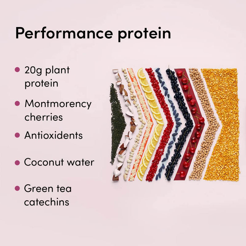 Indi Tone Supplement - Berry-Flavoured Vegan Protein Powder - Speeds Up Muscle Recovery and Metabolism - 20g of Plant Protein and Antioxidants - 480g (14 Servings) - BeesActive Australia
