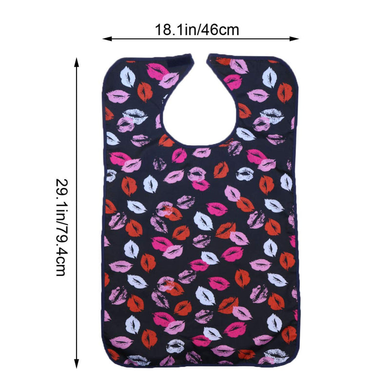 FRCOLOR Adult Bib for Eating, Waterproof Clothing Protector Disability Aid Apron Washable Mealtime Bib for Elderl As Shown 2 - BeesActive Australia