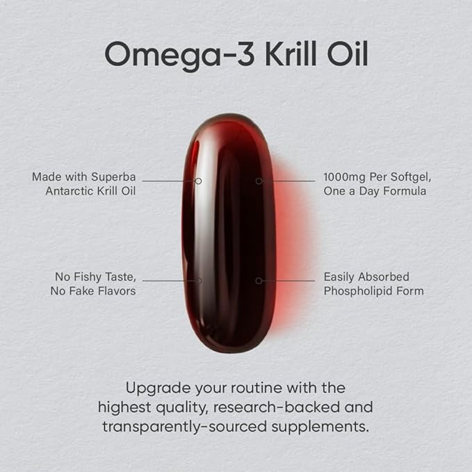 Krill Oil (omega-3 fatty acids) Krill Oil 60 Liquid Softgels, 2 month Supply - BeesActive Australia